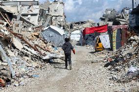 Jabalia Refugee Camp In Gaza