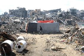 Jabalia Refugee Camp In Gaza