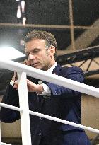 President Macron talks on the phone with Bruno Retailleau following the knife attack in Mulhouse - Paris