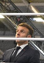President Macron talks on the phone with Bruno Retailleau following the knife attack in Mulhouse - Paris
