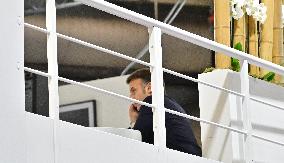 President Macron talks on the phone with Bruno Retailleau following the knife attack in Mulhouse - Paris