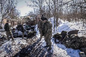 Camouflage Of A Tank