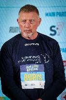Boris Becker And Wife At Half Marathon - Naples