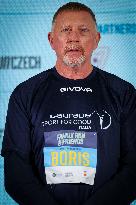 Boris Becker And Wife At Half Marathon - Naples