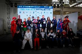 Boris Becker And Wife At Half Marathon - Naples
