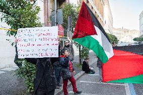 Protest Against 'Take over' Gaza In Rome