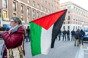 Protest Against 'Take over' Gaza In Rome