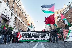 Protest Against 'Take over' Gaza In Rome