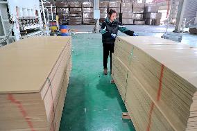 World First Aldehyde-free Density Board Production Line