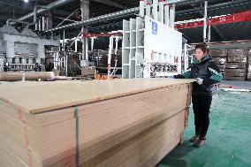 World First Aldehyde-free Density Board Production Line