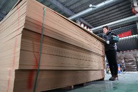 World First Aldehyde-free Density Board Production Line