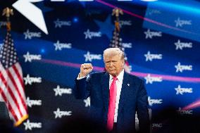 President Donald Trump Speaks At CPAC 2025