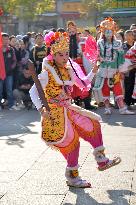 Taiwanese Artists Perform to Welcome The New Year at the Tianhou Palace in Quanzhou