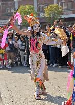 Taiwanese Artists Perform to Welcome The New Year at the Tianhou Palace in Quanzhou