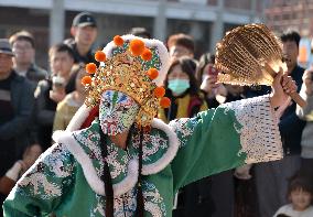 Taiwanese Artists Perform to Welcome The New Year at the Tianhou Palace in Quanzhou