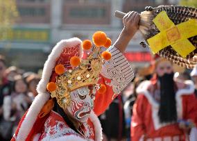 Taiwanese Artists Perform to Welcome The New Year at the Tianhou Palace in Quanzhou