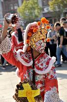 Taiwanese Artists Perform to Welcome The New Year at the Tianhou Palace in Quanzhou