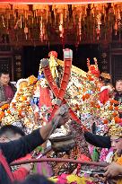 Taiwanese Artists Perform to Welcome The New Year at the Tianhou Palace in Quanzhou