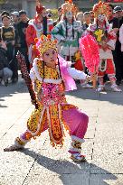 Taiwanese Artists Perform to Welcome The New Year at the Tianhou Palace in Quanzhou