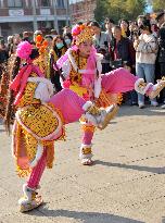 Taiwanese Artists Perform to Welcome The New Year at the Tianhou Palace in Quanzhou