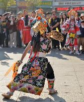 Taiwanese Artists Perform to Welcome The New Year at the Tianhou Palace in Quanzhou