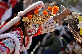 Taiwanese Artists Perform to Welcome The New Year at the Tianhou Palace in Quanzhou