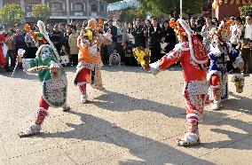 Taiwanese Artists Perform to Welcome The New Year at the Tianhou Palace in Quanzhou