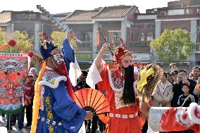 Taiwanese Artists Perform to Welcome The New Year at the Tianhou Palace in Quanzhou