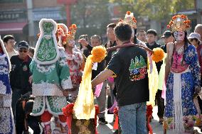 Taiwanese Artists Perform to Welcome The New Year at the Tianhou Palace in Quanzhou