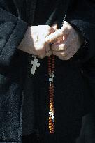People Pray For Pope Francis at Gemelli Hospital - Rome