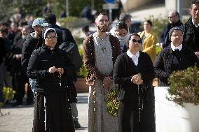 People Pray For Pope Francis at Gemelli Hospital - Rome