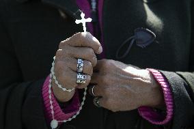 People Pray For Pope Francis at Gemelli Hospital - Rome