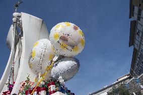 People Pray For Pope Francis at Gemelli Hospital - Rome
