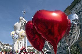 People Pray For Pope Francis at Gemelli Hospital - Rome