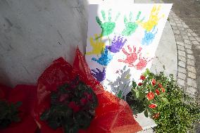 People Pray For Pope Francis at Gemelli Hospital - Rome