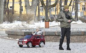 People of Kiev in February 2025