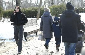 People of Kiev in February 2025