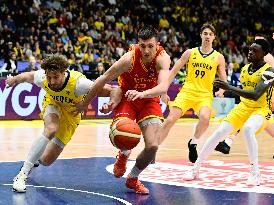 EURO QUALIFYING BASKETBALL SWEDEN MONTENEGRO