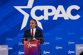 Secretary Of The Interior Doug Burgam Speaks At CPAC 2025