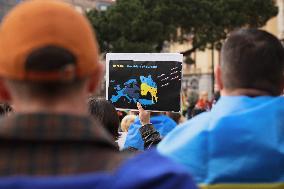 Protest - 3rd Anniversary On The War Ukraine-Russia, In Porto, Portugal