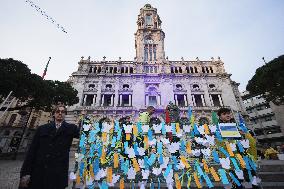 Protest - 3rd Anniversary On The War Ukraine-Russia, In Porto, Portugal