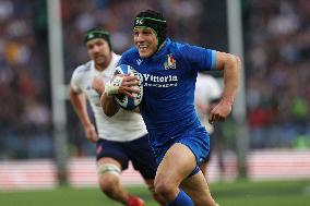 RUGBY: GUINNESS SIX NATIONS 2025 -  match ITALY vs FRANCE at Oympic stadium in Rome.