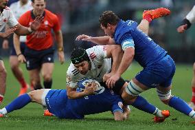 RUGBY: GUINNESS SIX NATIONS 2025 -  match ITALY vs FRANCE at Oympic stadium in Rome.