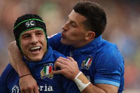 RUGBY: GUINNESS SIX NATIONS 2025 -  match ITALY vs FRANCE at Oympic stadium in Rome.