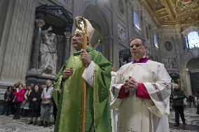 Cardinal Reina Mass for Pope Francis Healing - Rome