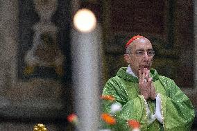 Cardinal Reina Mass for Pope Francis Healing - Rome
