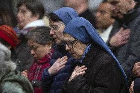 Cardinal Reina Mass for Pope Francis Healing - Rome