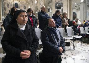 Cardinal Reina Mass for Pope Francis Healing - Rome