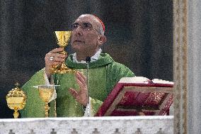 Cardinal Reina Mass for Pope Francis Healing - Rome
