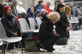 Cardinal Reina Mass for Pope Francis Healing - Rome